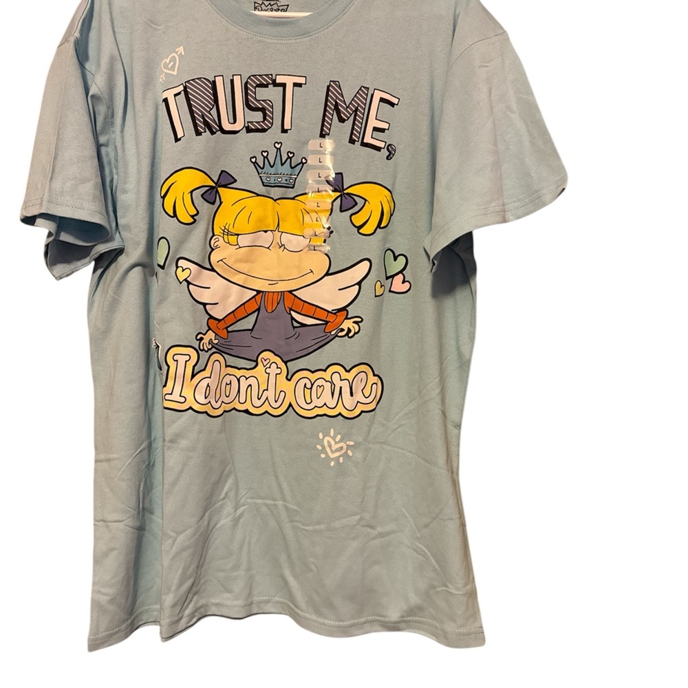 Nickelodeon Blue Angelica Graphic Tee - Trust Me, I Don't Care